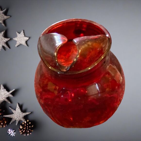 Vintage Anchor Hocking Depression Glass Ruby Red Pitcher - Picture 7 of 8